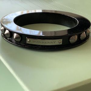 Burberry black resin bangle